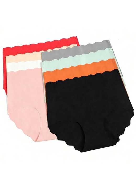 Set de 8 Perechi Chiloti Dama, Multicolor