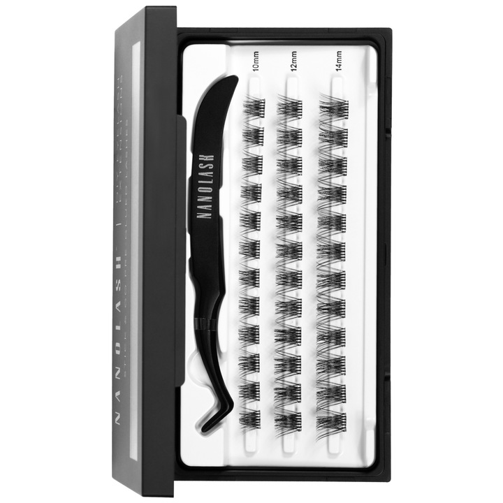 DIY Pre-Glued клъстерни мигли за домашно приложение, Nanolash, HARMONY, самозалепващи мигли