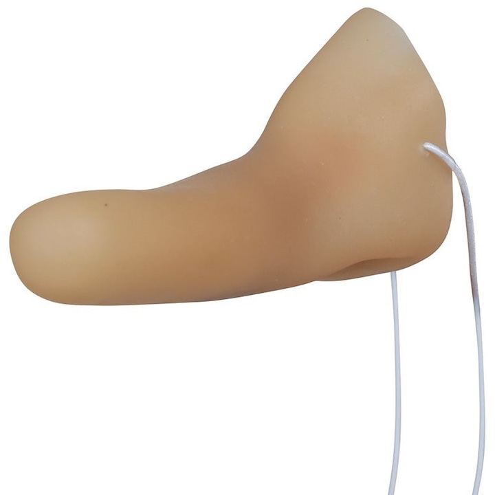 Nas din latex pentru costume, Guirca, 10cm, cu elastic