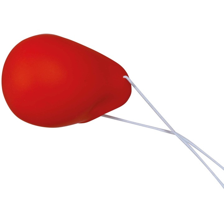 Nas de clown din latex rosu, Guirca, universal, cu elastic