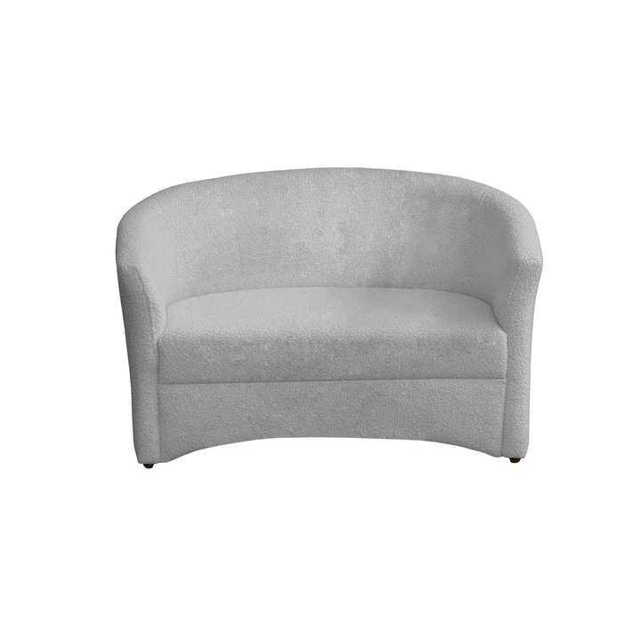 Canapea Expomob CAFENEA BUCLE, dimensiune 145x60x80 cm, culoare gri deschis