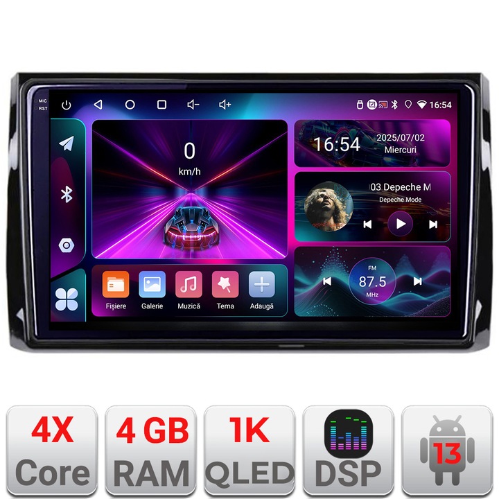 Navigatie Skoda Kodiaq A-KODIAQ 4+64 InCell Display 1K Android Waze USB Navigatie Internet Youtube Radio