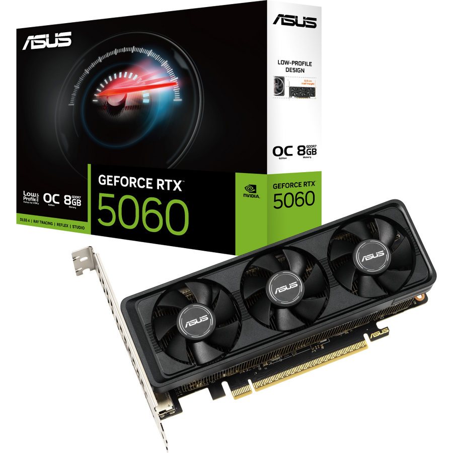 Placă video Asus Nvidia GeForce RTX 5060 LP BRK OC Edition, 8GB