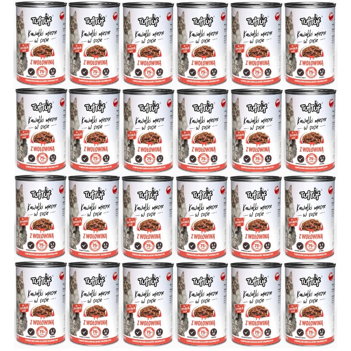 Macskaeledel, Tuf Tuf, 415g, 24db