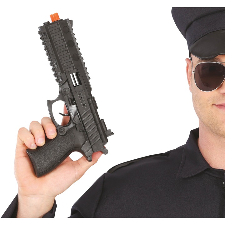 Accesoriu carnaval, Guirca, Negru, 28cm