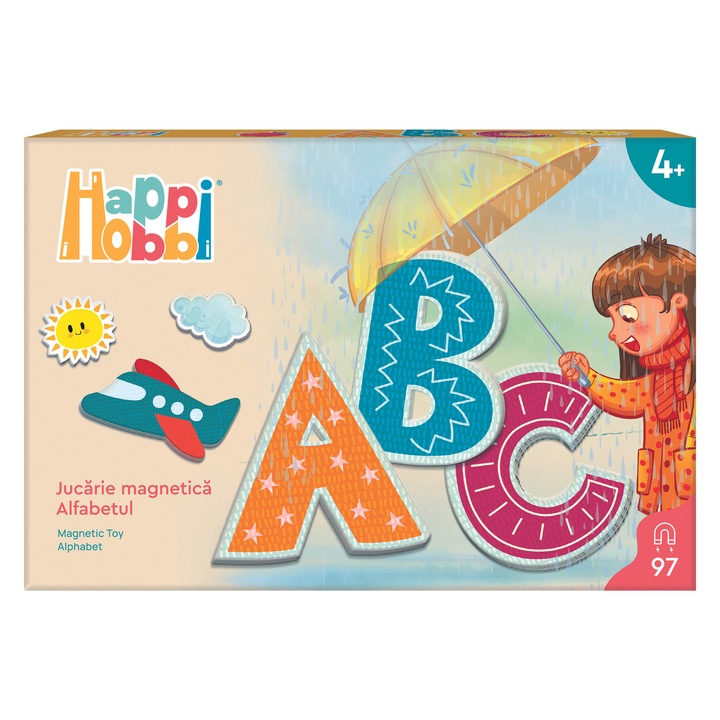 Joc magnetic Happi Hobbi - Alfabetul