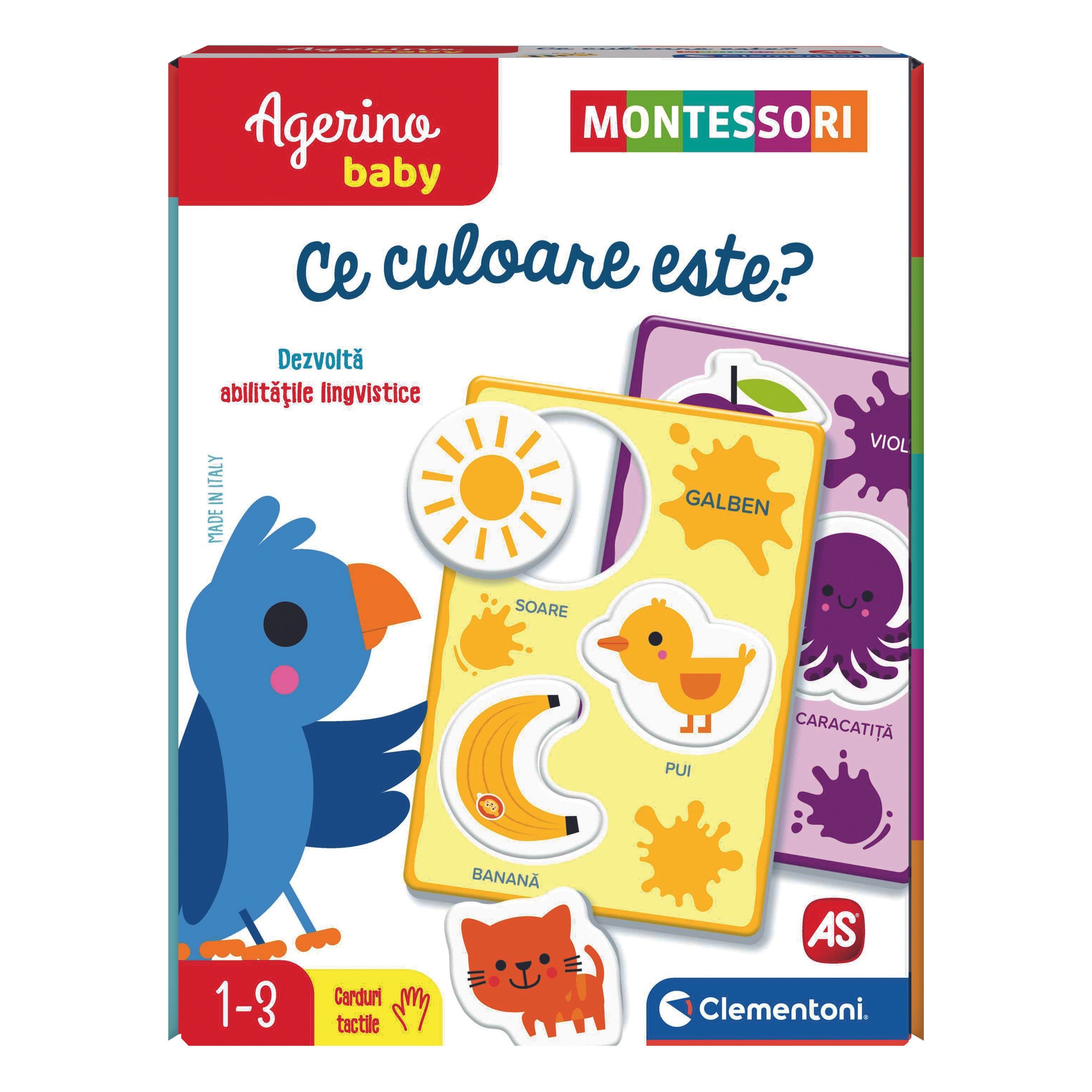 Joc Clementoni Agerino Baby Montessori, Ce culoare este?