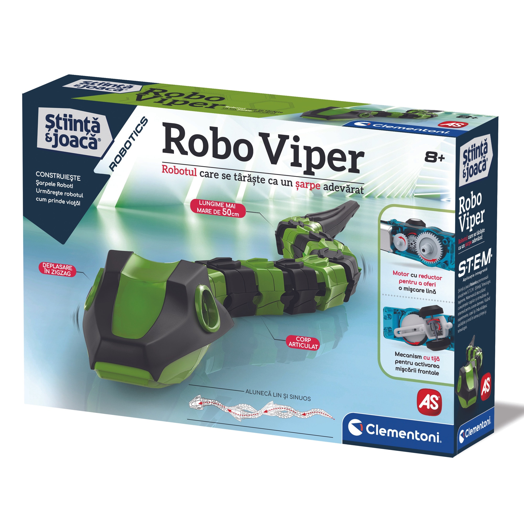 Joc Clementoni Stiinta si joaca - Robotica, Robo Viper - eMAG.ro