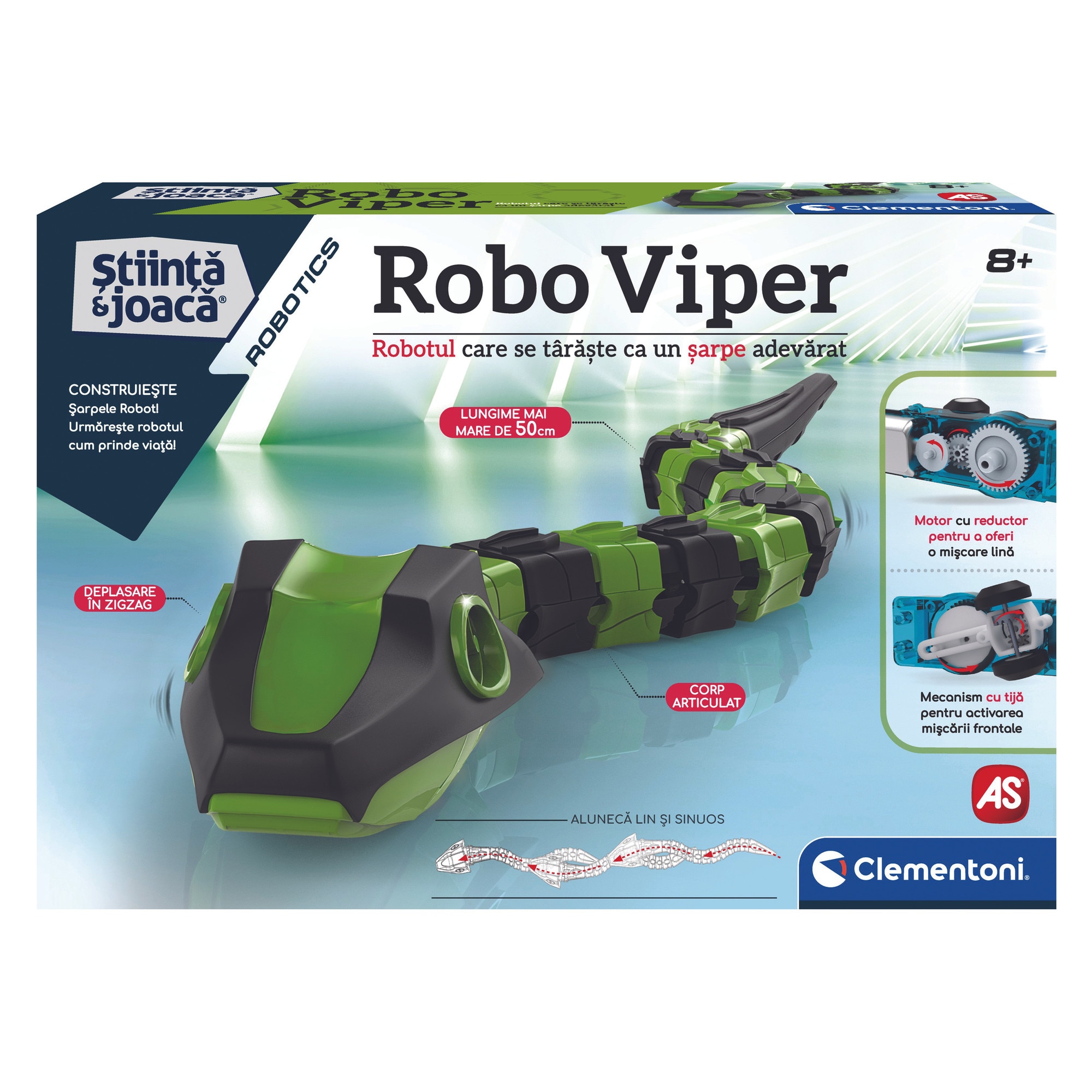 Joc Clementoni Stiinta si joaca - Robotica, Robo Viper - eMAG.ro