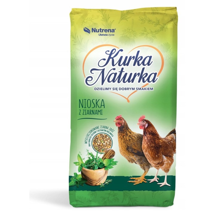 Hrana pentru gaini ouatoare, Nutrena, 20 kg, contine cereale, bogata in vitamine si minerale