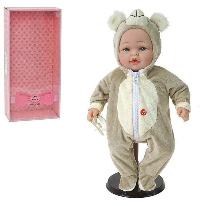 ADAR 40cm-es játékbaba, románul énekel és beszél, doboz