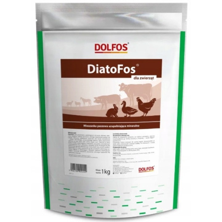 Amestec de furaje Dolfos Diatofos 1 kg, ajuta la eliminarea toxinelor