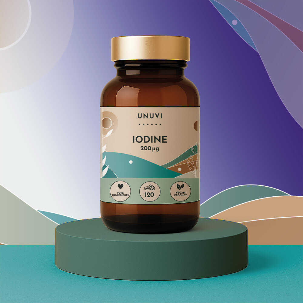 UNUVI - Iod - Iodura de potasiu 200 mcg | 120 comprimate vegetariene ...