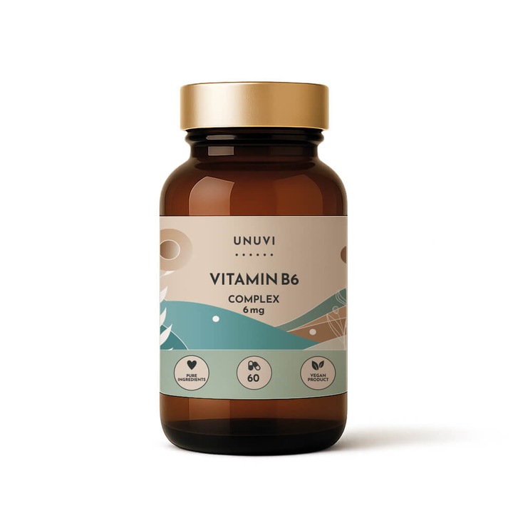 UNUVI - Vitamina B6 Complex 6 mg | 60 capsule vegetariene