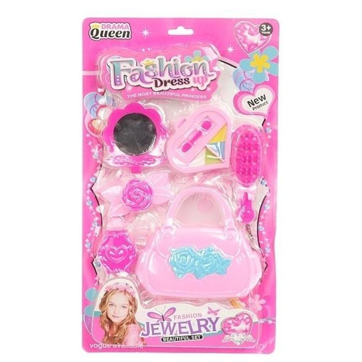 Set jucarii pentru fetite, Drama Queen, 37x21,5x4cm, roz