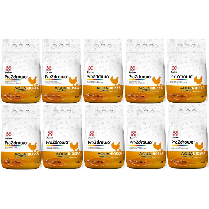 Mancare pentru pasari, Purina, ProZdrowo Nioska, 500g x 10 bucati, vitamine si minerale, imbunatateste sanatatea oualor