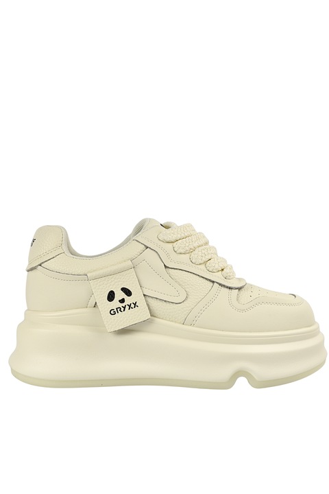 Pantofi sport, dama, GRYXX, 68030-5B alb, piele naturala, Alb