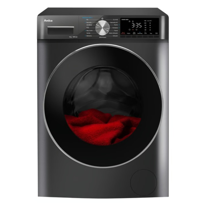 Masina de spalat rufe AMICA WA484085G, 8 kg, A, 1400 rpm