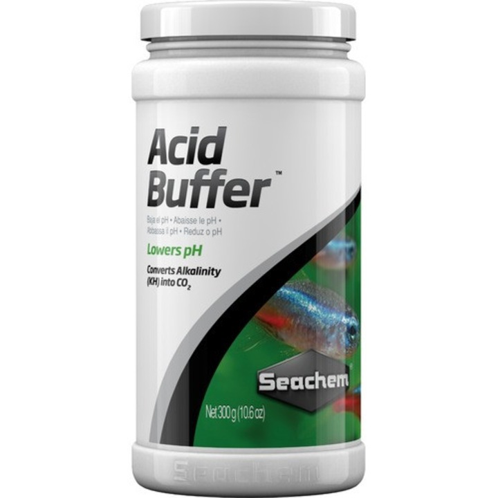 Regulator pH Seachem Acid Buffer 600g fara fosfati, pentru acvarii cu apa dulce sau sarata