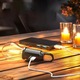 Lumina de Camping cu LED, reincarcabila prin USB-C, pentru cort, cu carlig, 3 moduri de iluminare in aer liber, Rezistent la apa, Negru