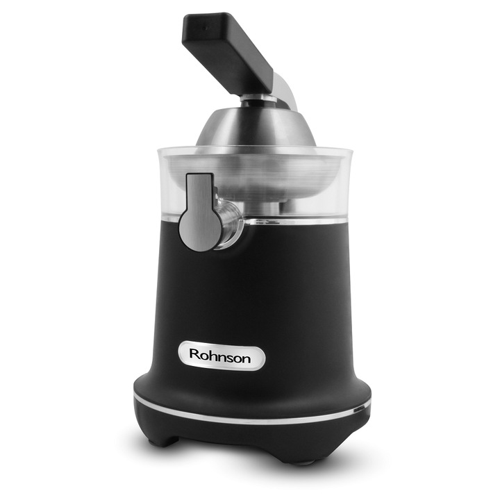 Цитрус преса Rohnson R-465, 1000 W, Капацитет на контейнера 0, 4 л, Анти капкова система, Черен