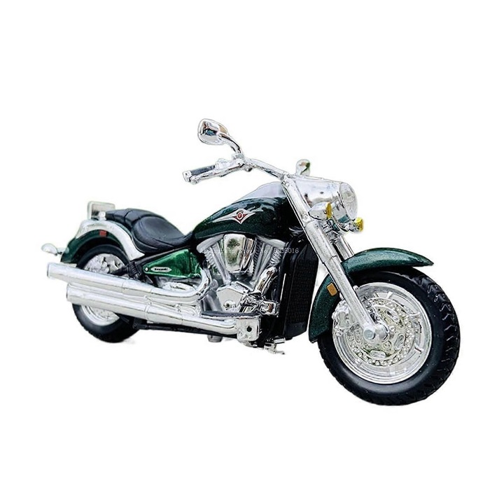 Játékmotor modell 1:18, Kawasaki Vulcan, precíz részletek, élénk színek, szett