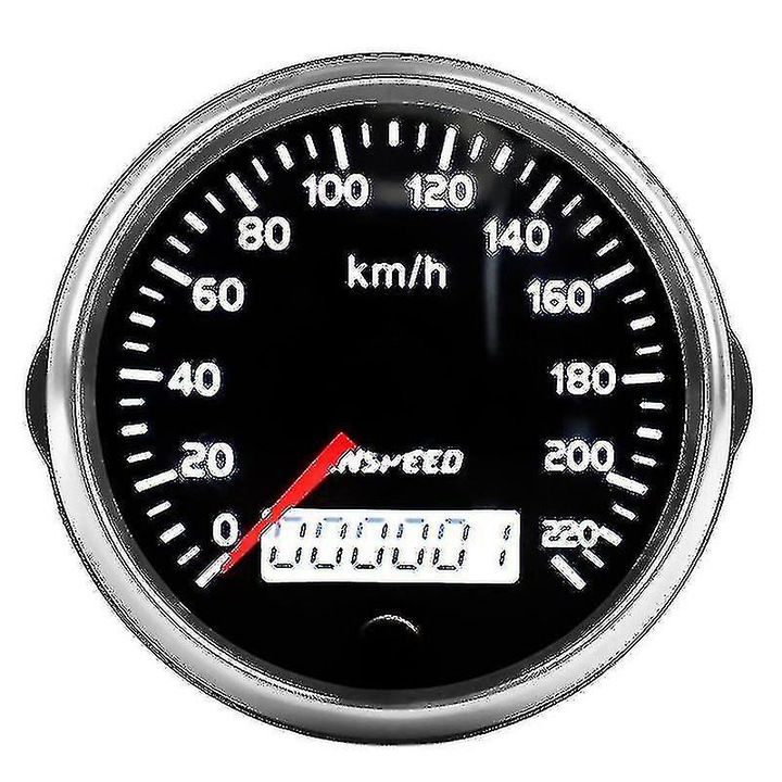 Vitezometru CNSPEED 220Km/h, 12V/24V, 75mmx90mmx85mm, pentru masini si motociclete
