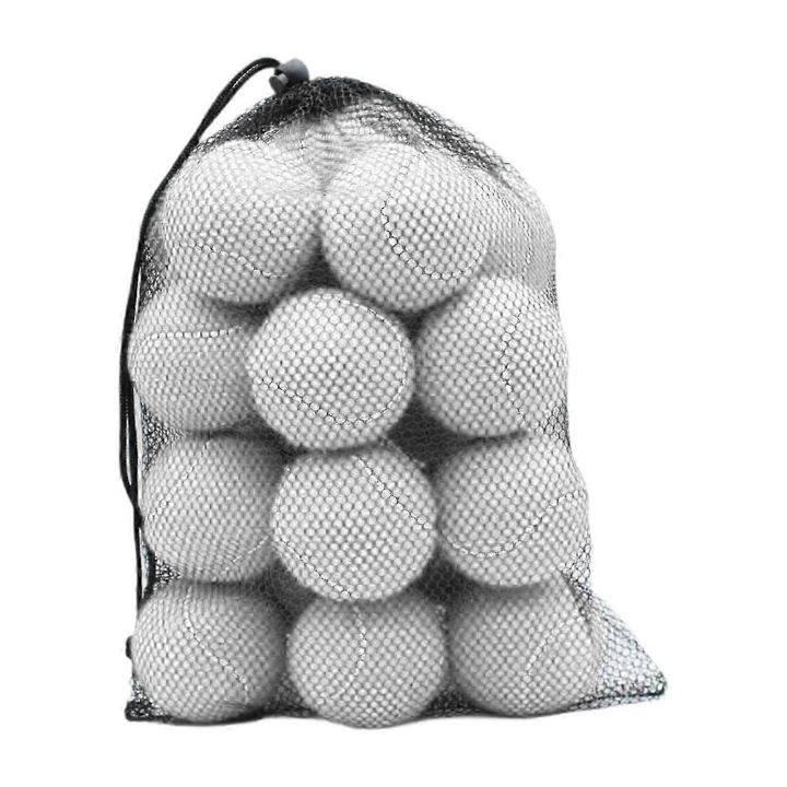 20 darab rugalmas teniszlabda, 6.4cm, gumiból és filcből, fehér