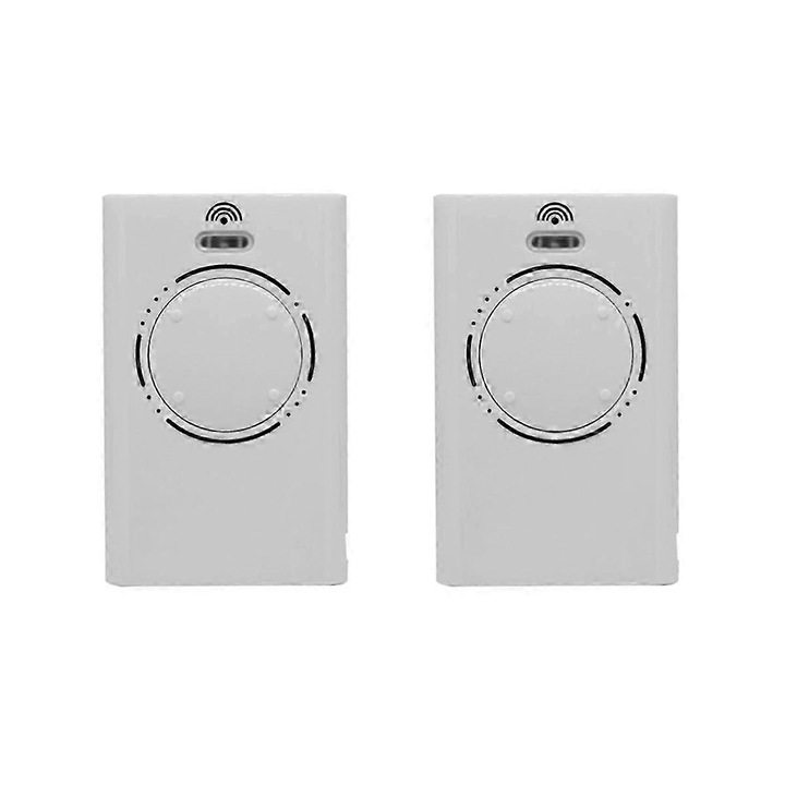 Set 2 telecomenzi pentru usi de garaj, 868MHz, 4 butoane, alb
