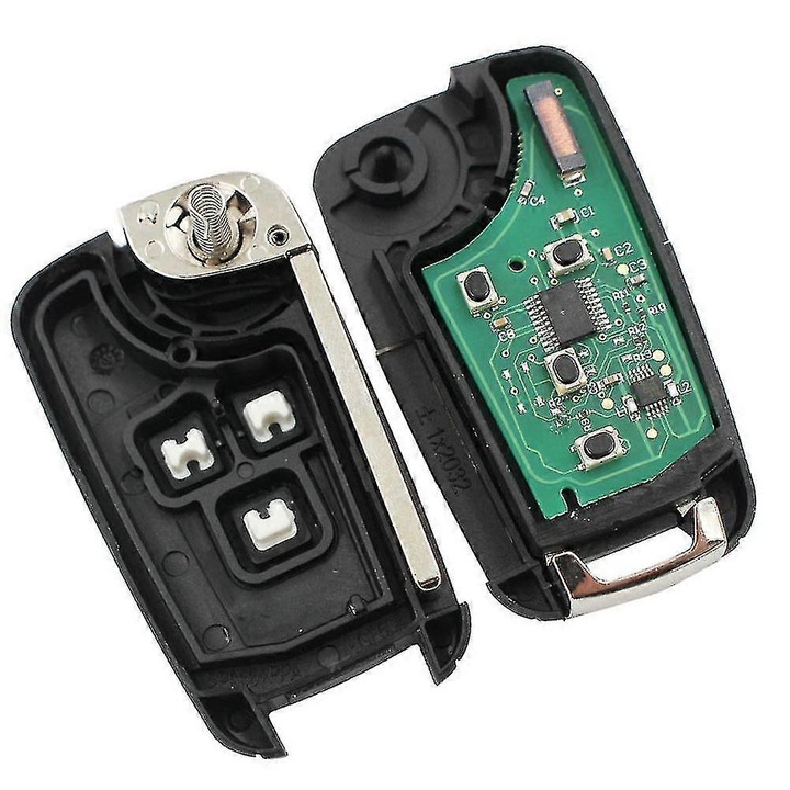 Cheie auto, 3 butoane, 433Mhz, pentru Chevrolet Aveo, Cruze, Orlando, cu circuit si baterie inclusa