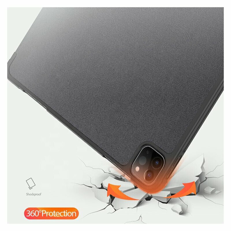 Husa premium pentru tableta Ipad 7/8/9, 10.2", Sigloo, cu suport Smart Pen, Albastru Inchis