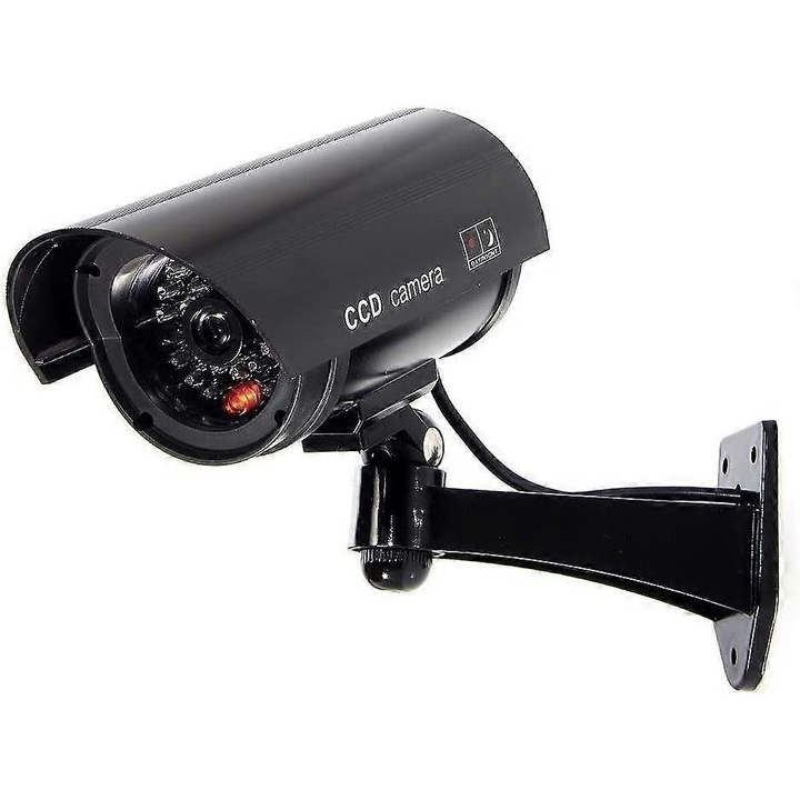 Camera de supraveghere falsa, cu LED, negru