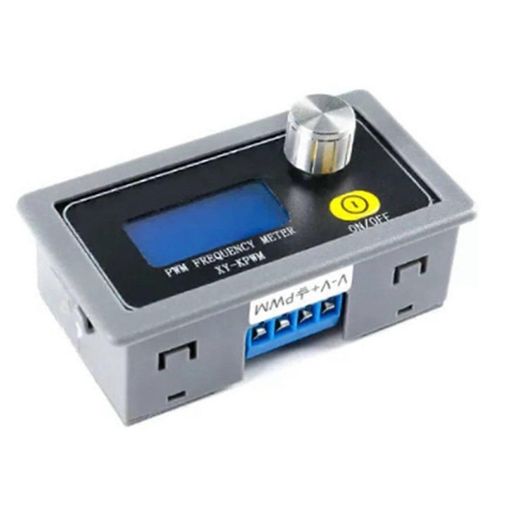 Generator de semnal PWM, model XY-KPWM, frecventa 1Hz-150KHZ, culoare gri-negru