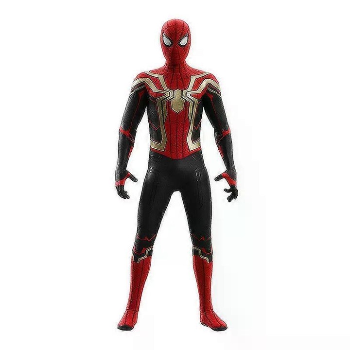 Costum de Halloween Spiderman cu masca, Lycra, multicolor