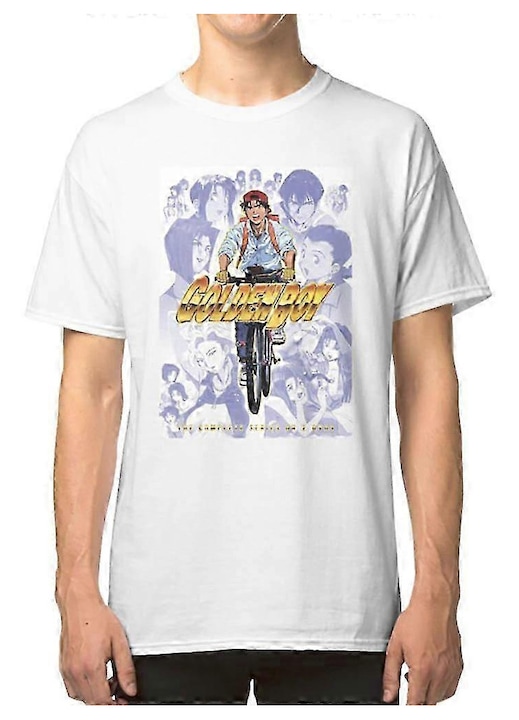Golden Boy anime unisex póló, digitális nyomtatás, pamut, többszínű