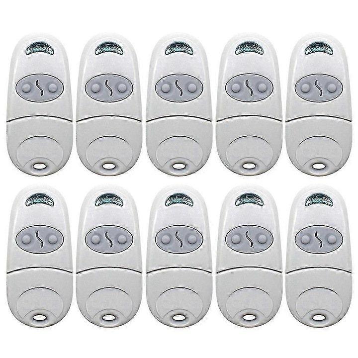 Set 10 telecomenzi pentru deschiderea portilor, model TOP 432EV, frecventa 433.92MHz, compact, 2 butoane