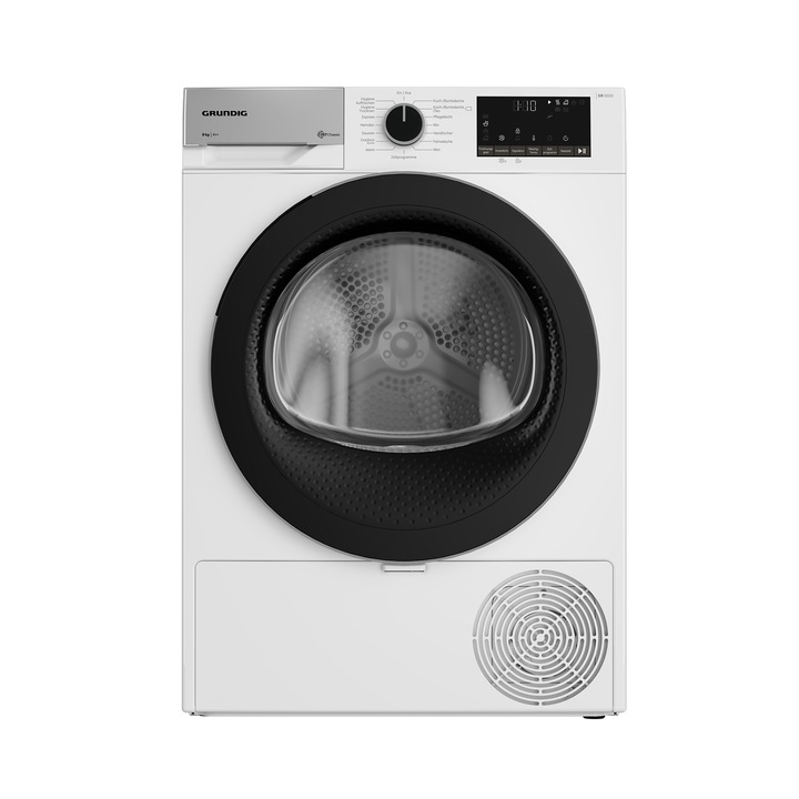 Uscator de rufe cu pompa de caldura Grundig GT55823F6B, 8 kg