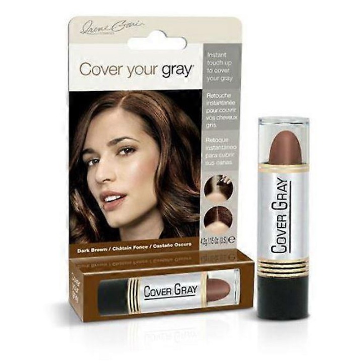 Creion retusare par, Dark Brown, set, pentru acoperirea firelor albe