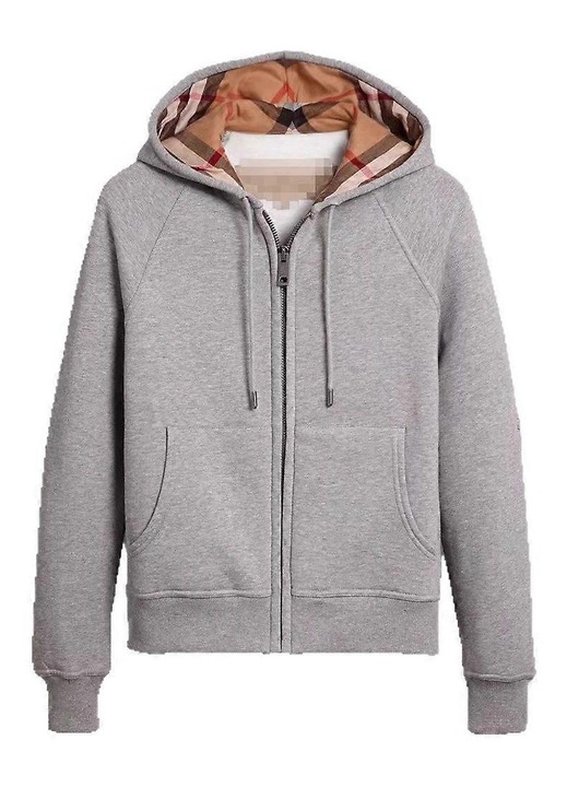 Hanorac, Gri-Argintiu, Bumbac, 3D, cu gluga, S INTL