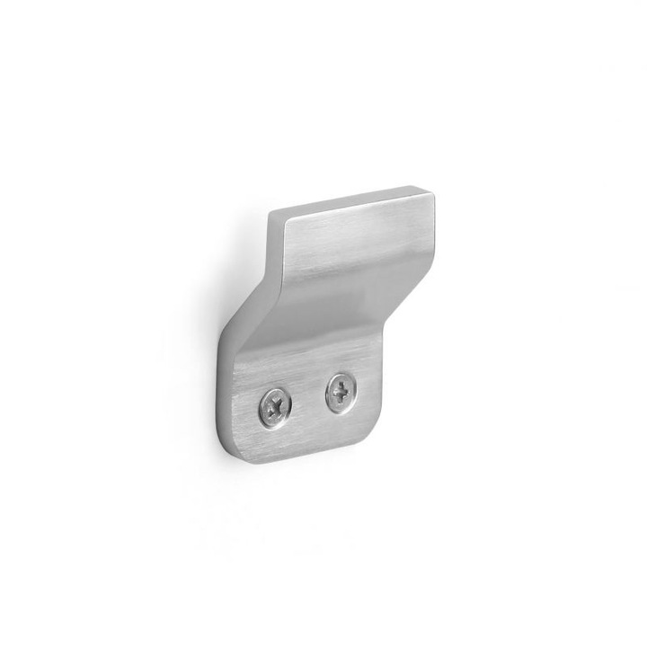 Cuier baie, montaj pe perete, finisaj aluminiu, cu o agatatoare, Artic