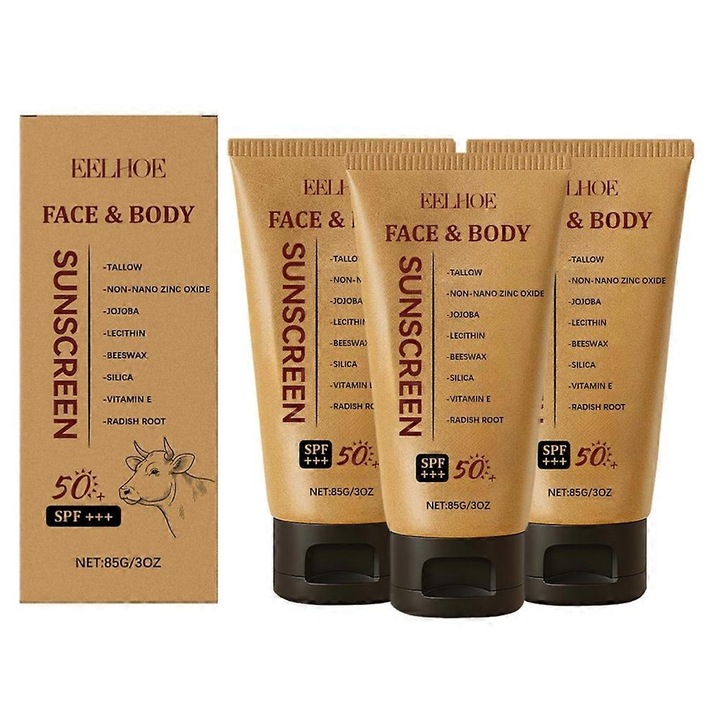 Натурален слънцезащитен балсам, SPF50+, 3 x 85g