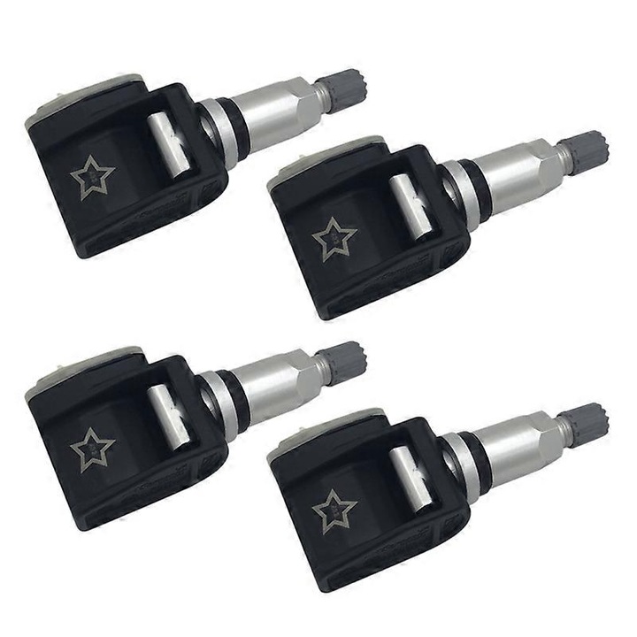 Set 4 senzori de monitorizare a presiunii in pneuri pentru BMW G30 G31 G38 F90 G32 G11, negru