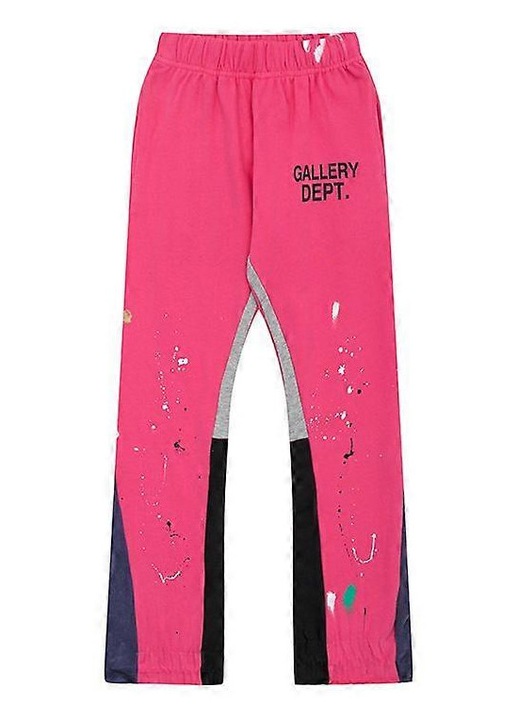 Férfi nadrág, alkalmi, bootcut, rózsaszín, pamut, XL INTL