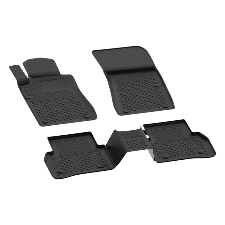 Set 5 covorase auto cauciuc Sahler 4D negru mat pentru Mercedes-Benz E-class W211 (2003-2009)