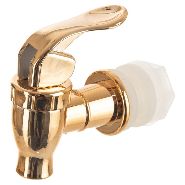 Robinet de rezerva pentru recipient de bauturi, Orion, dimensiuni 11x3x7cm, culoare aurie, set cu garnituri