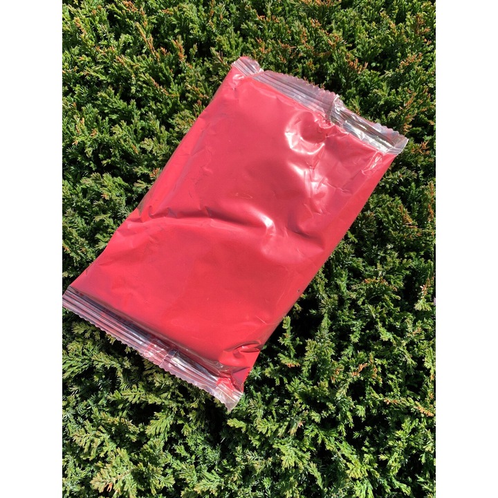 Комплект от 1 пакет прах Холи, PartyPro, червен, 70гр, нетоксичен, биоразградим