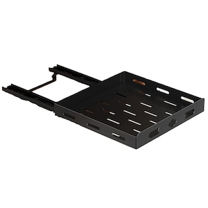 Raft extensibil pentru condimente, negru, 30x42.5x7 cm
