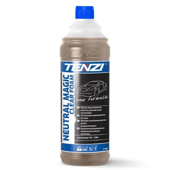 Активна пяна за измиване на автомобил, TENZI, Neutral Magic Clear Foam, 1L, pH-неутрална, аромат на вишни