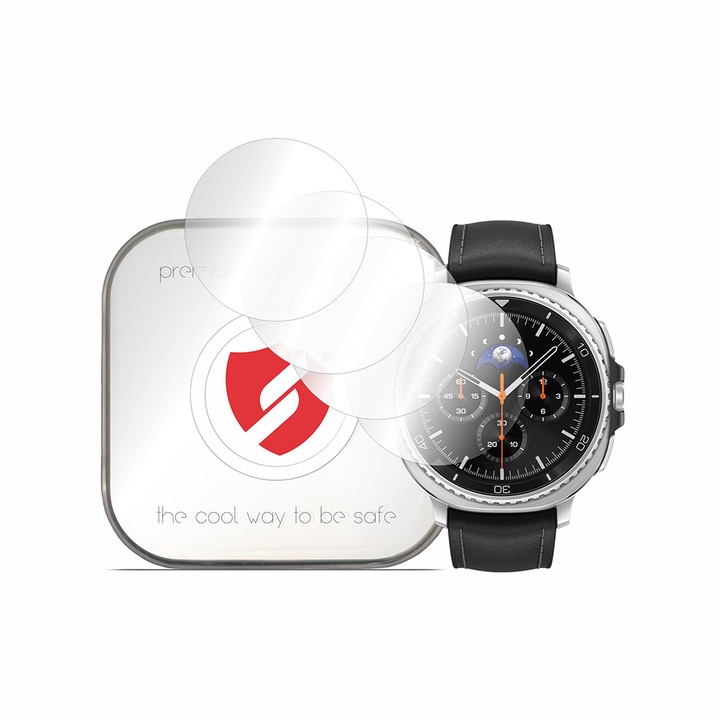 Danex 4x védőfólia szett Samsung Galaxy Watch8 Classic-hoz, átlátszó, elasztomer