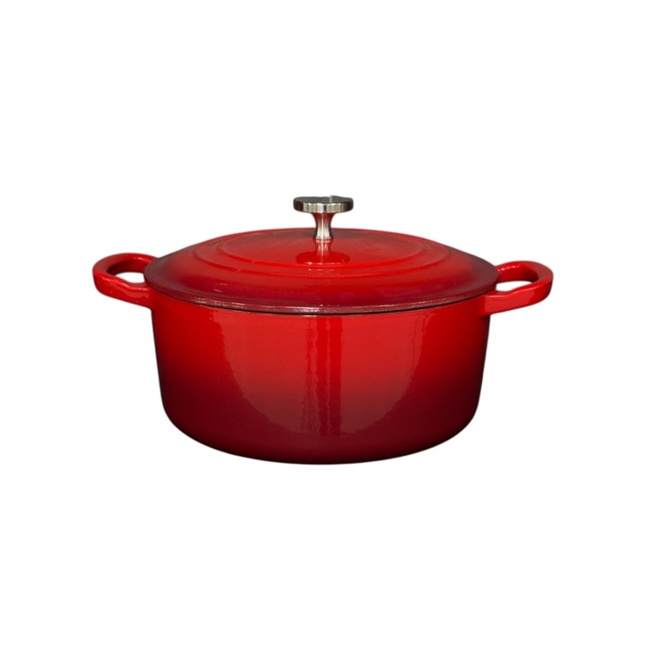 Cratita din fonta emailata, 24cm, Rosie, M-Cooker